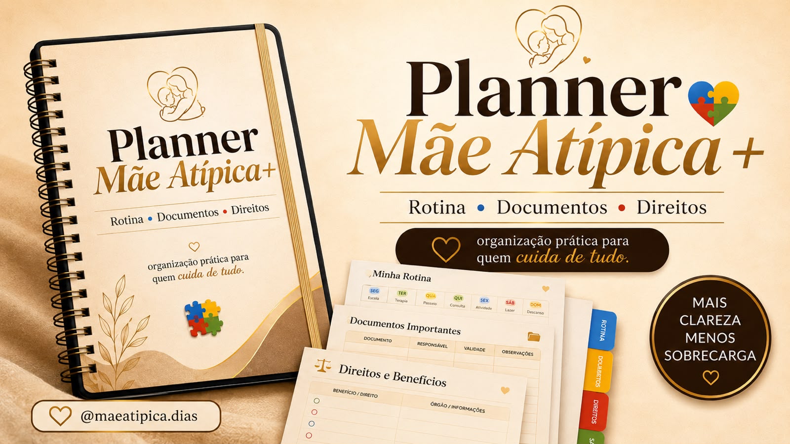 Capa do Planner Mãe Atípica+