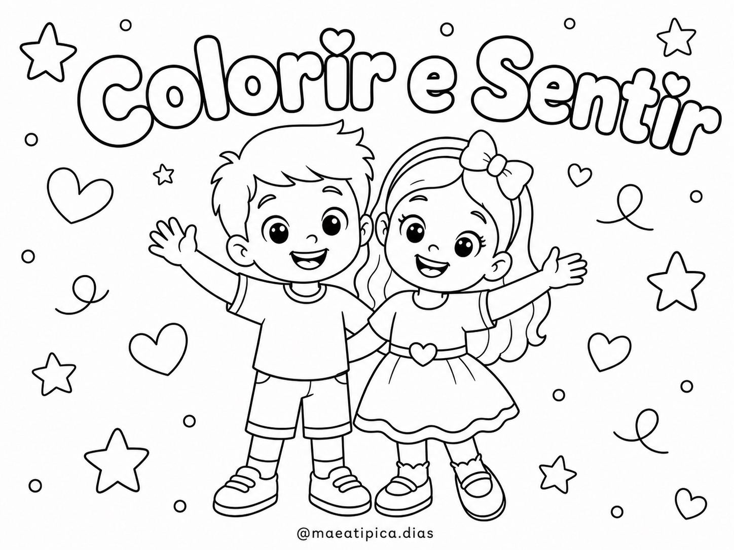 Atividade para colorir e conversar sobre emoções - Colorir e Sentir